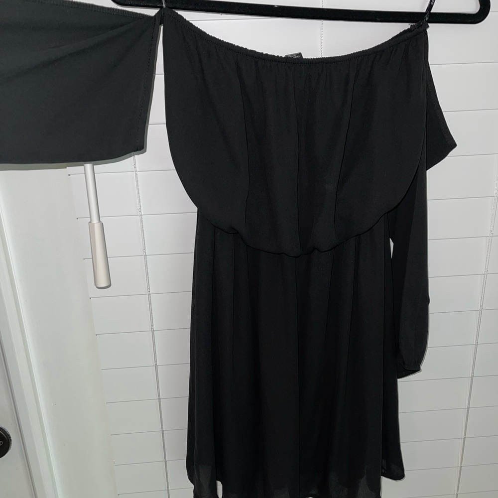 Black mini dress